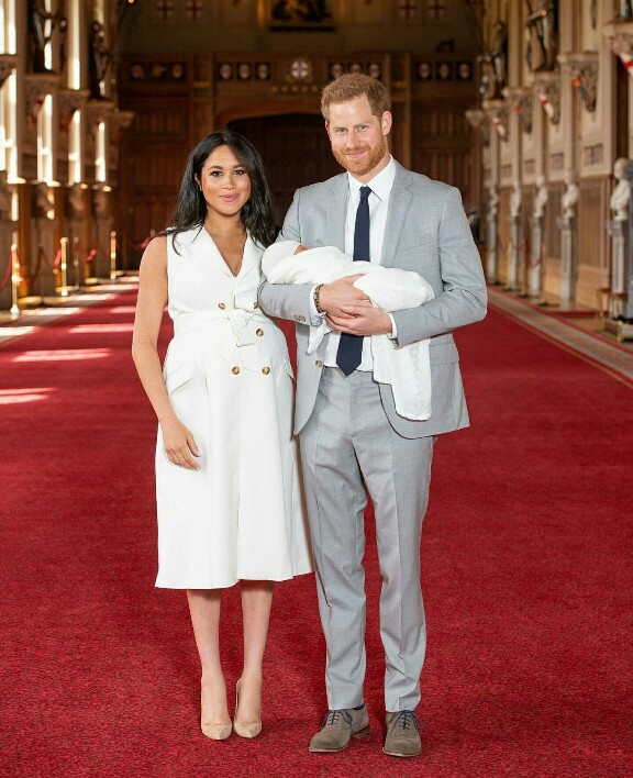 Prince Harry And Meghan Markle Show Off Their Baby Boy