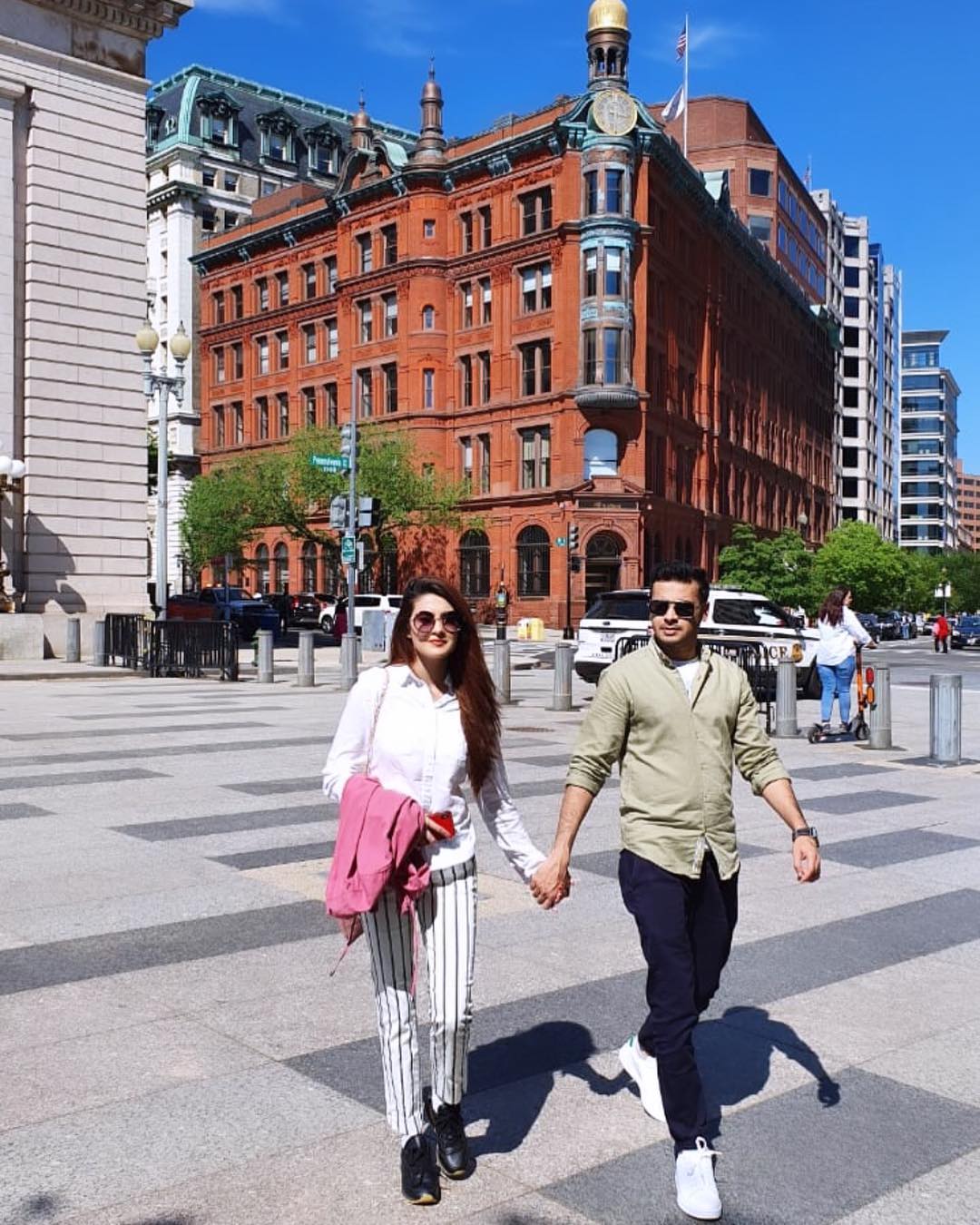 Actress Aleezay Tahir with her Husband Enjoying Vacations in USA