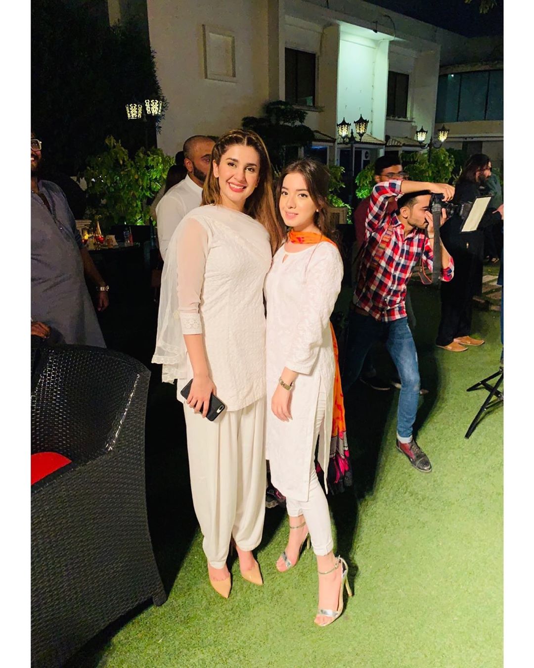 Beautiful Sisters Arisha Razi & Sarah Razi at Recent White Iftar Party