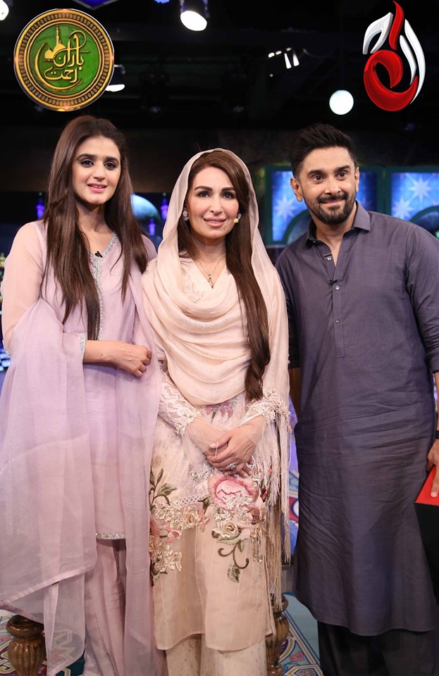 Beautiful Actors Hira and Mani in Reema Khan's Ramazan Transmission Show