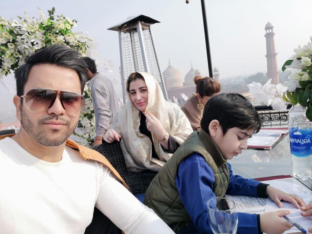 Junaid Khan's Latest Pictures with his Wife Amna and Son Nael in USA