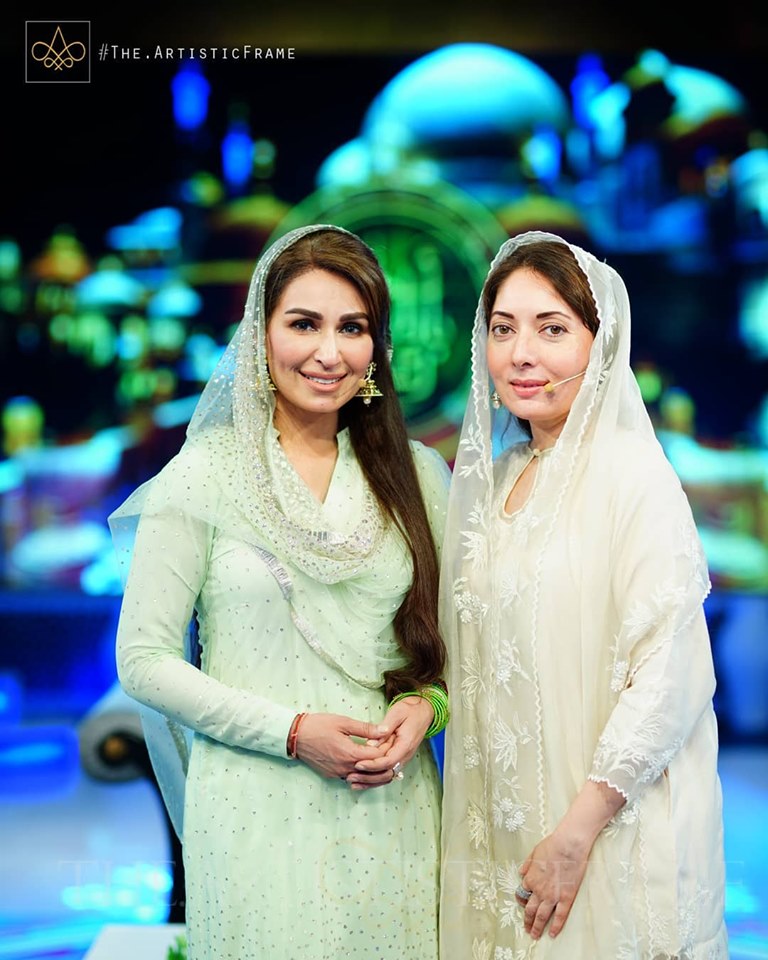 Sharmila Farooqui and Reema Khan in Baran-e-Rehmat Ramzan Transmission
