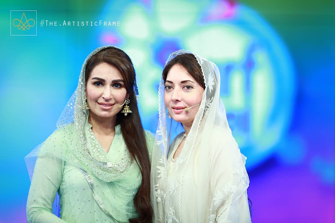 Sharmila Farooqui and Reema Khan in Baran-e-Rehmat Ramzan Transmission
