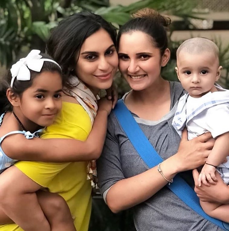 Latest Pictures of Sania Mirza with her Cute Son Izhaan Mirza Malik