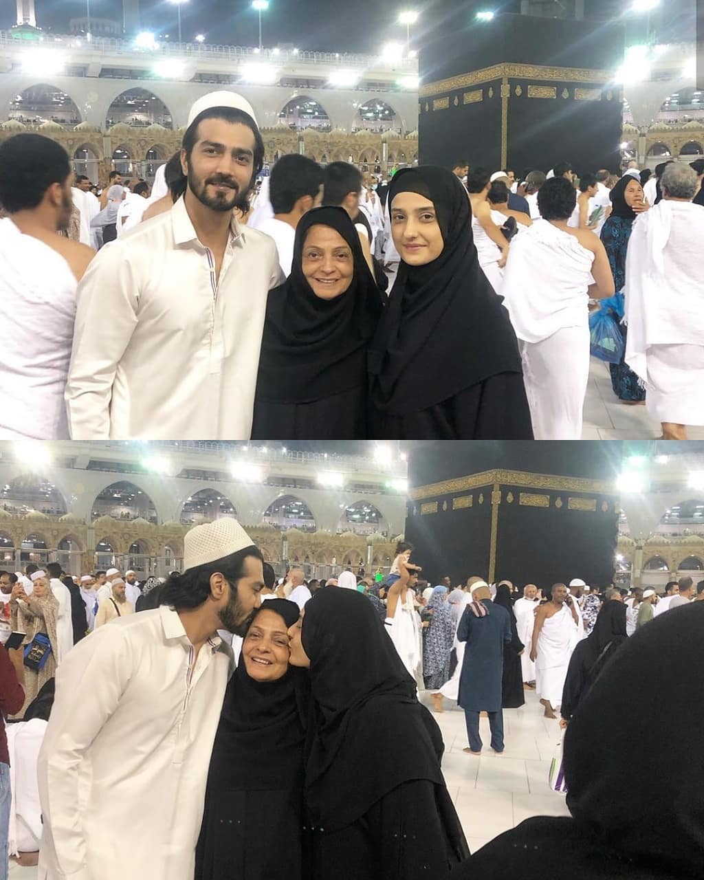 Actors Shehzad Sheikh and Momal Sheikh Performed Umrah with Parents