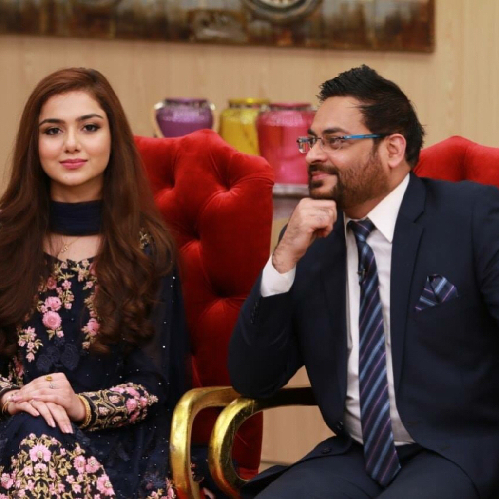 Syeda Tuba Aamir and Aamir liaquat in Hamara Ramazan on PTV News
