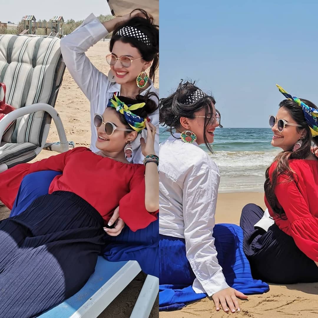 Beautiful Zara Noor Abbas Spending a Day at Beach with Friends