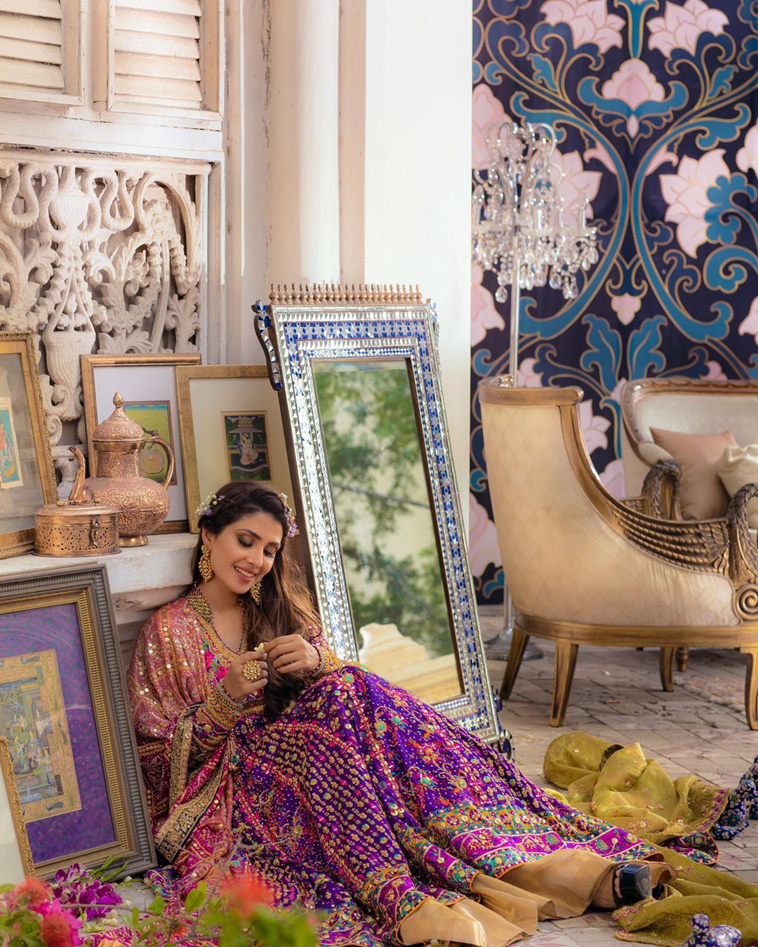 Latest Bridal Photo Shoot of Beautiful Actress Ayeza Khan for Farah Talib Aziz