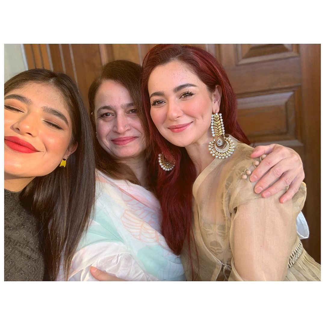 Gorgeous Hania Amir on Eid Day with Family