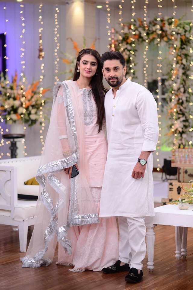 Beautiful Romantic Couple Hira & Mani in Good Morning Pakistan