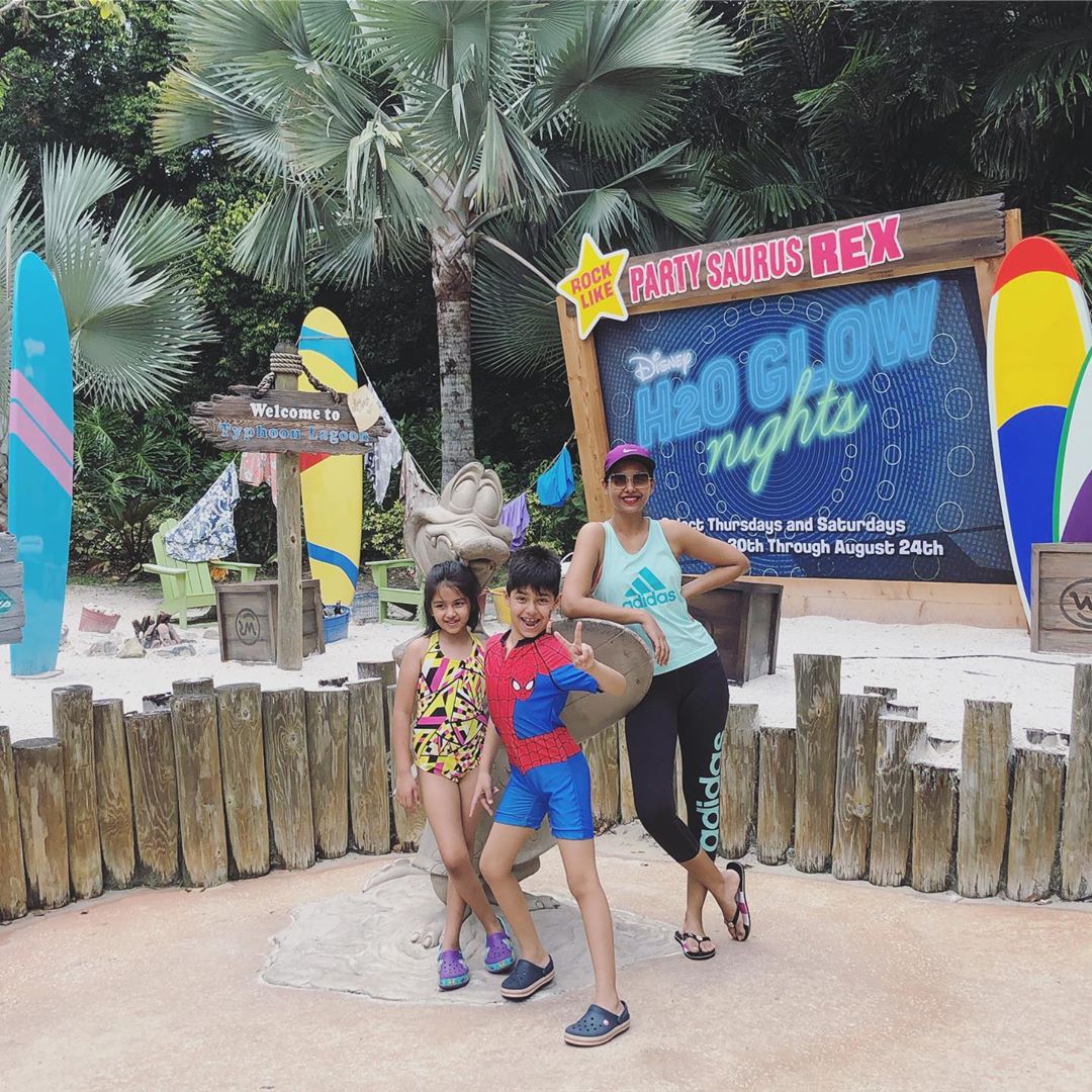 Sunita Marshal's Beautiful Pictures with Her Kids at Disney's Typhoon Lagoon