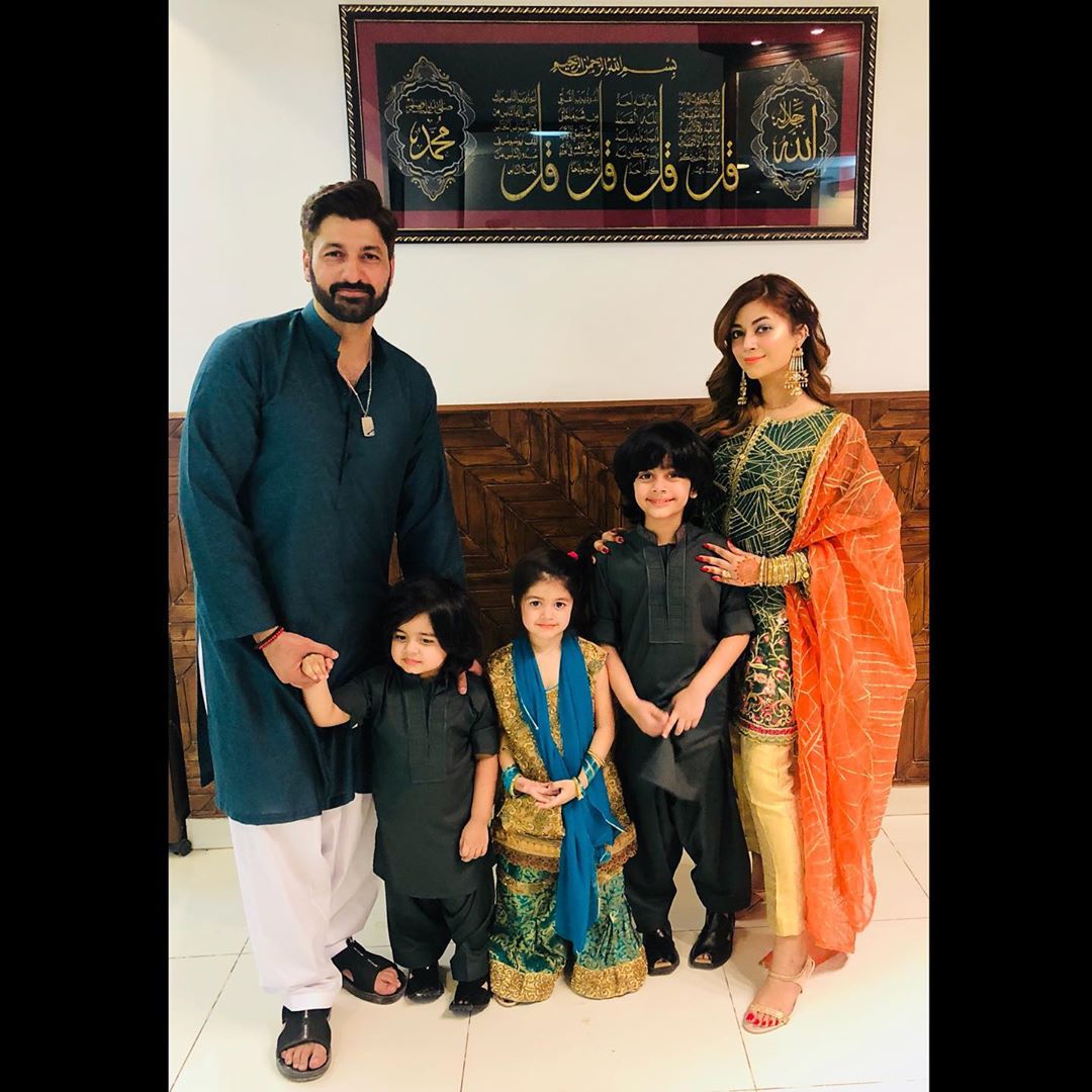 Actor Syed Jibran with his Beautiful Family on Eid