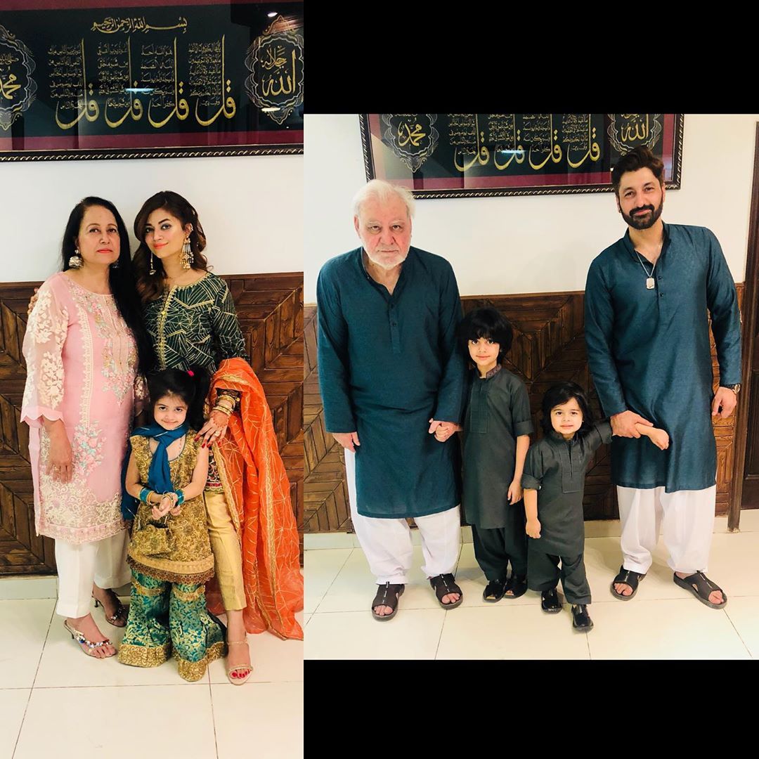 Actor Syed Jibran with his Beautiful Family on Eid