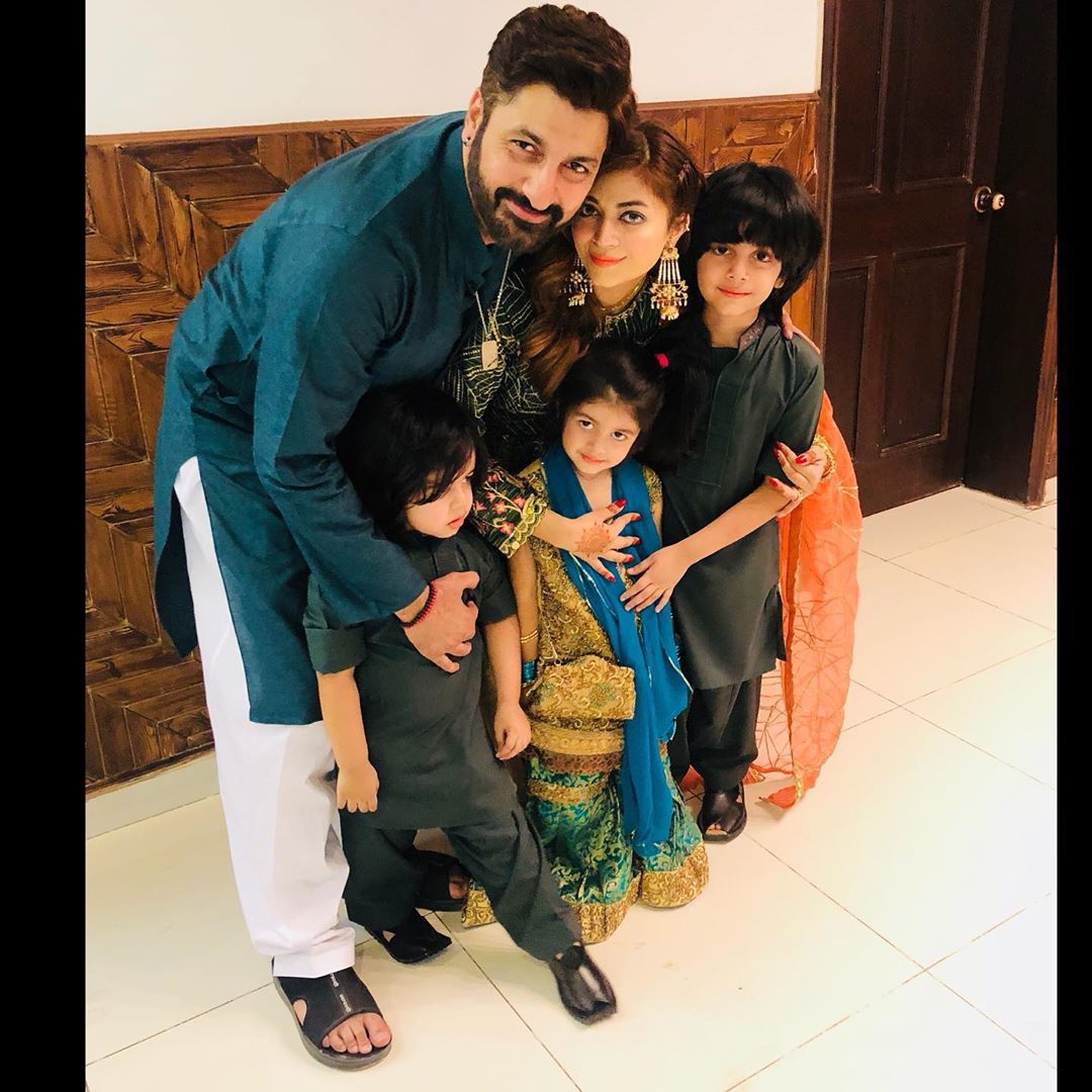 Actor Syed Jibran with his Beautiful Family on Eid