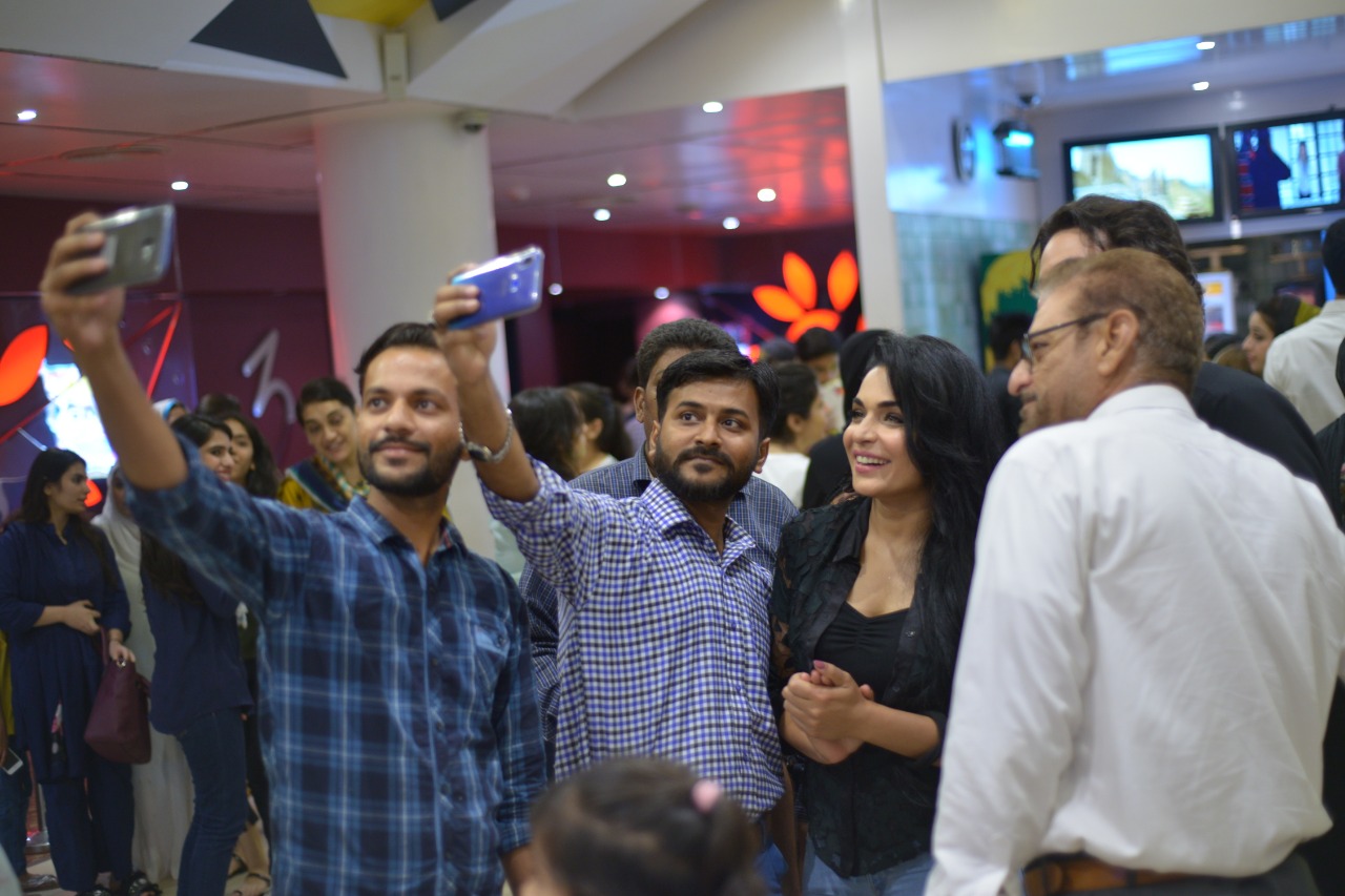 Actor Osman Khalid Butt and Meera at Promotion of their Upcoming Movie ”Baaji”