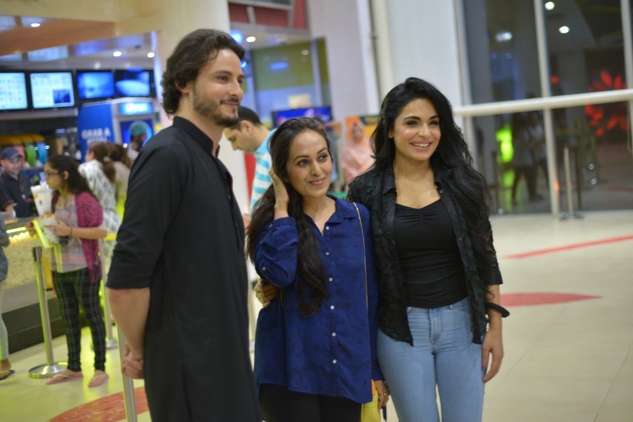 Actor Osman Khalid Butt and Meera at Promotion of their Upcoming Movie ”Baaji”