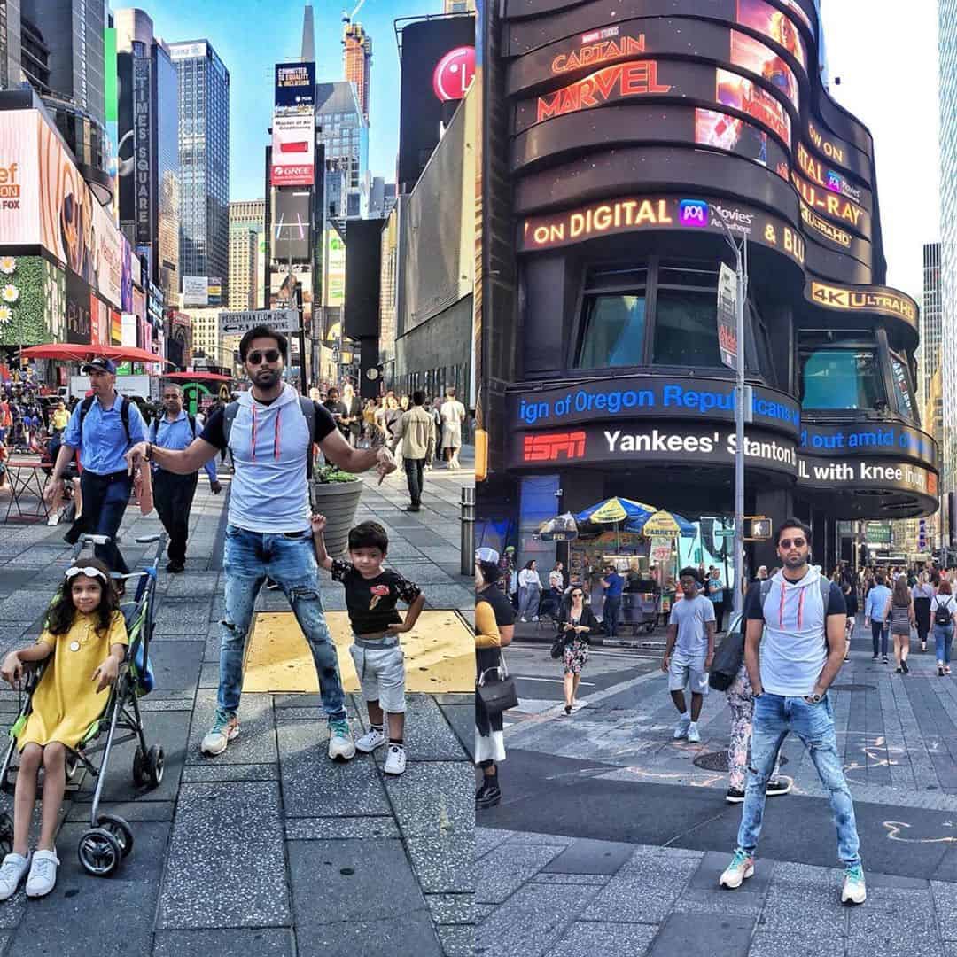 Latest Pictures of Fahad Mustafa in USA with Family