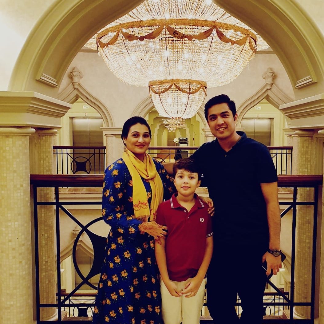 Host Iqrar ul Hassan Celebrated Eid in Qatar with his Wife Qurat ul Ain