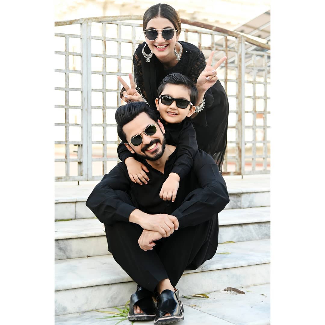 Beautiful Clicks of Bilal Qureshi and Uroosa Bilal with their Cute Son