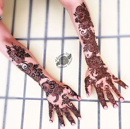 Tried some intricate Arabic designs which was inspired from  @7enna_alfarsiya 🤎 Temporary tattoo artist,henna tattoo,jagua tattoo,me...  | Instagram