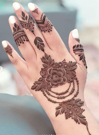 simple rose mehndi Images • khan_girl_✨🦋🖤 (@2635551162) on ShareChat