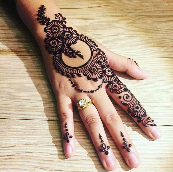 Black Mehndi Designs 1