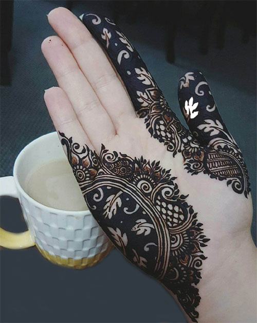 Black Mehndi Designs 10