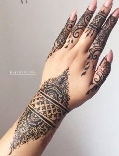 Black Mehndi Designs 6