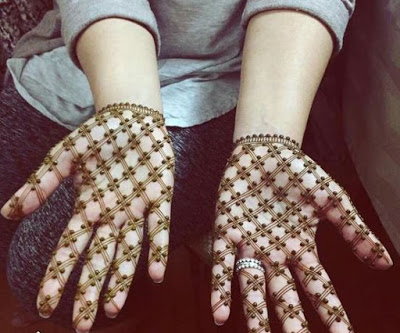 Criss Cross Mehndi designs 9