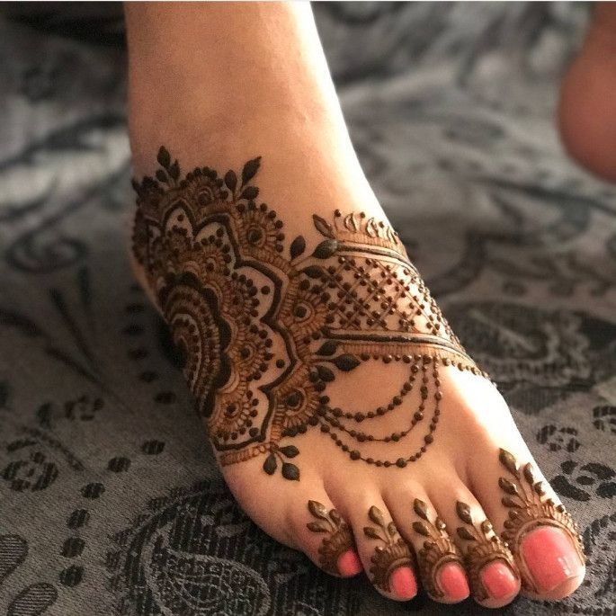 Feet Mehndi Designs 1