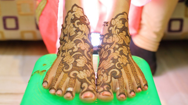 Feet Mehndi Designs 14