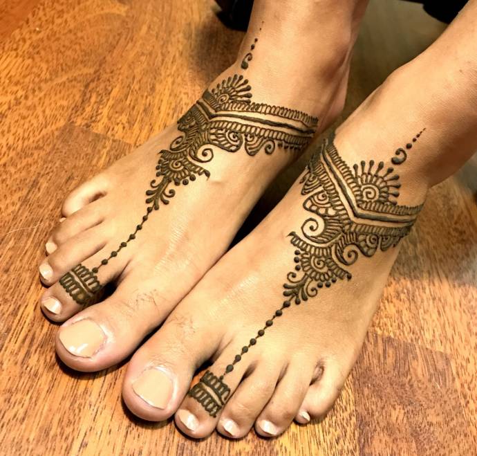 Feet Mehndi Designs 16