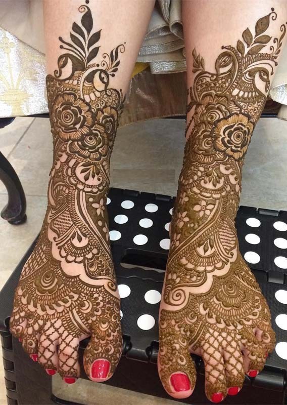 Feet Mehndi Designs 2