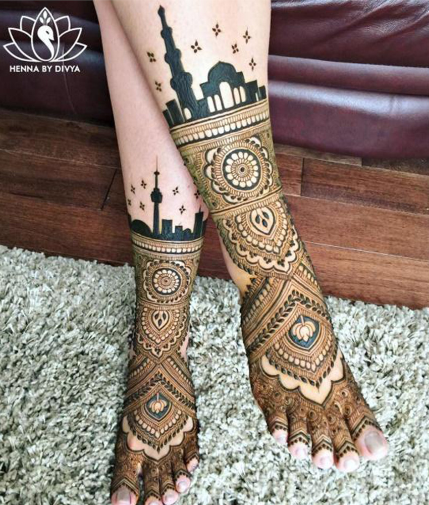 Feet Mehndi Designs 20