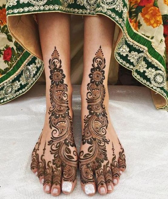 Feet Mehndi Designs 21