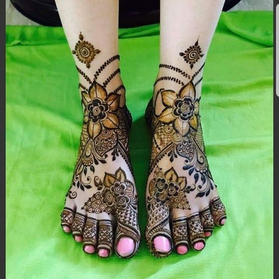 Feet Mehndi Designs 6