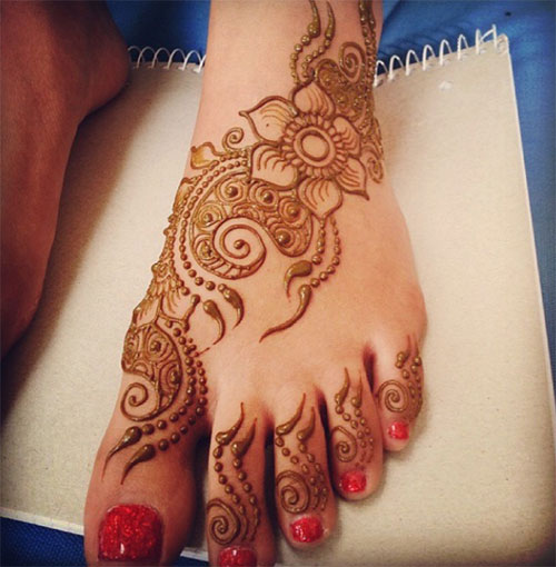 Feet Mehndi Designs 9