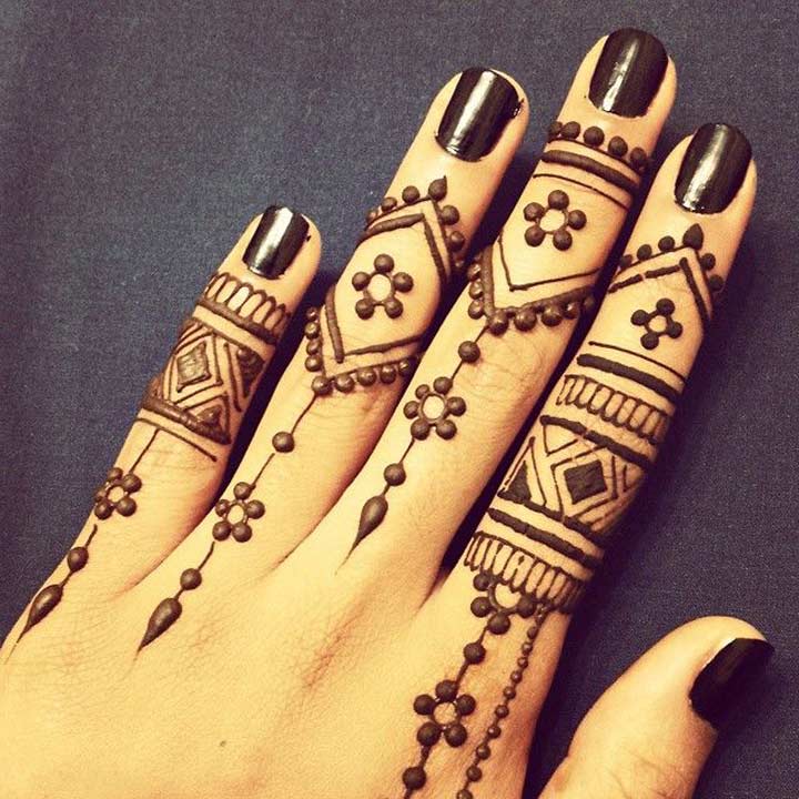 Finger Mehndi Designs 11