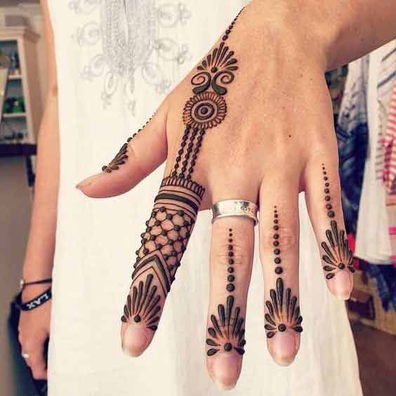 Finger Mehndi Designs 3