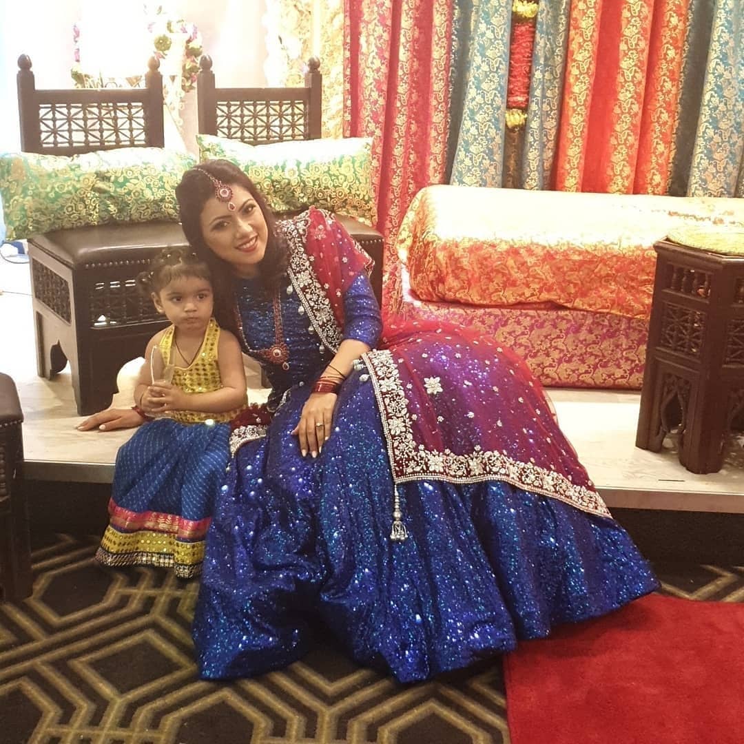 Muhammad Amir with his wife Narjis and Cute Daughter at Mehndi Event of his Brother in Law