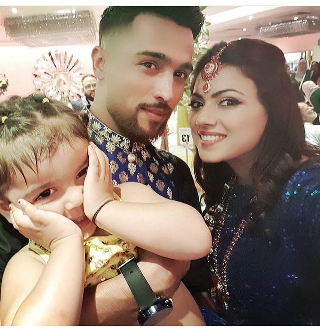 Muhammad Amir with his Family at Recent Family Wedding 5