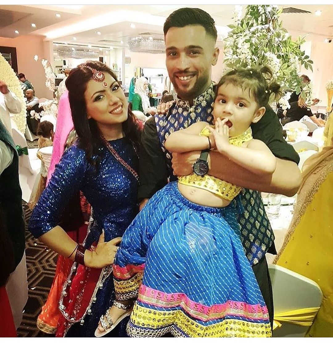 Muhammad Amir with his Family at Recent Family Wedding 6