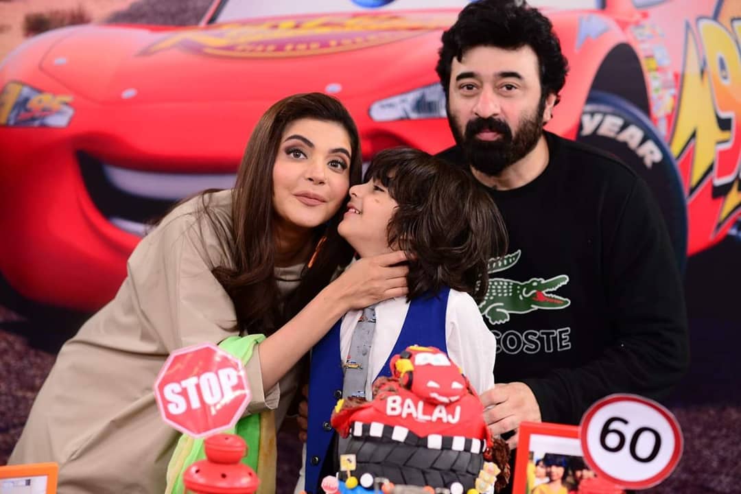 Nida Yasir Nawaz Celebrated Their Son Balaaj Birthday 6