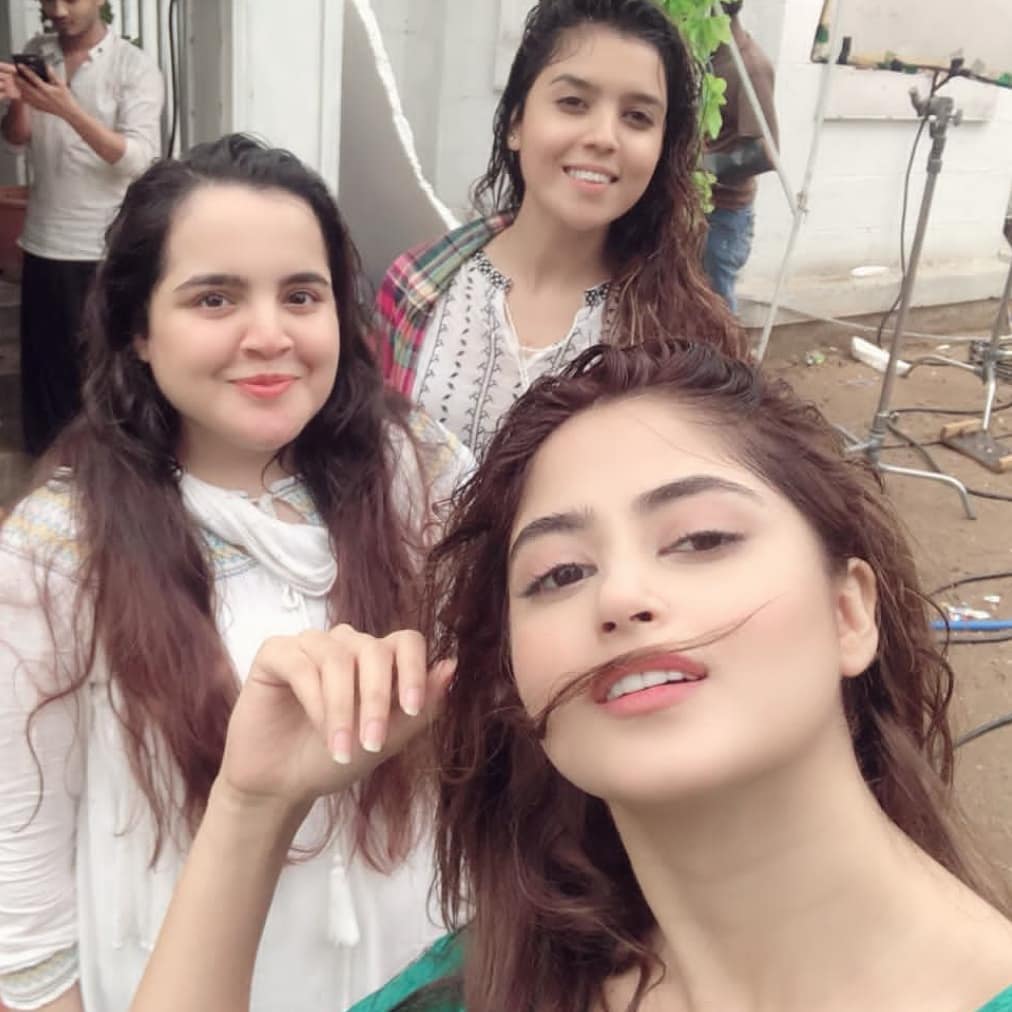 Pakistani Celebrities Enjoying Today’s Rain in Karachi 16