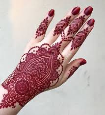 Red Mehndi Designs 3