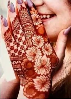 Red Mehndi Designs 6