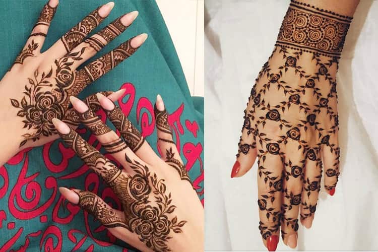 Rosette And Filigree Mehndi Designs 16