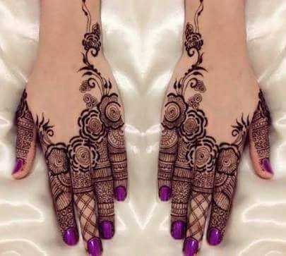 Rosette And Filigree Mehndi Designs 2