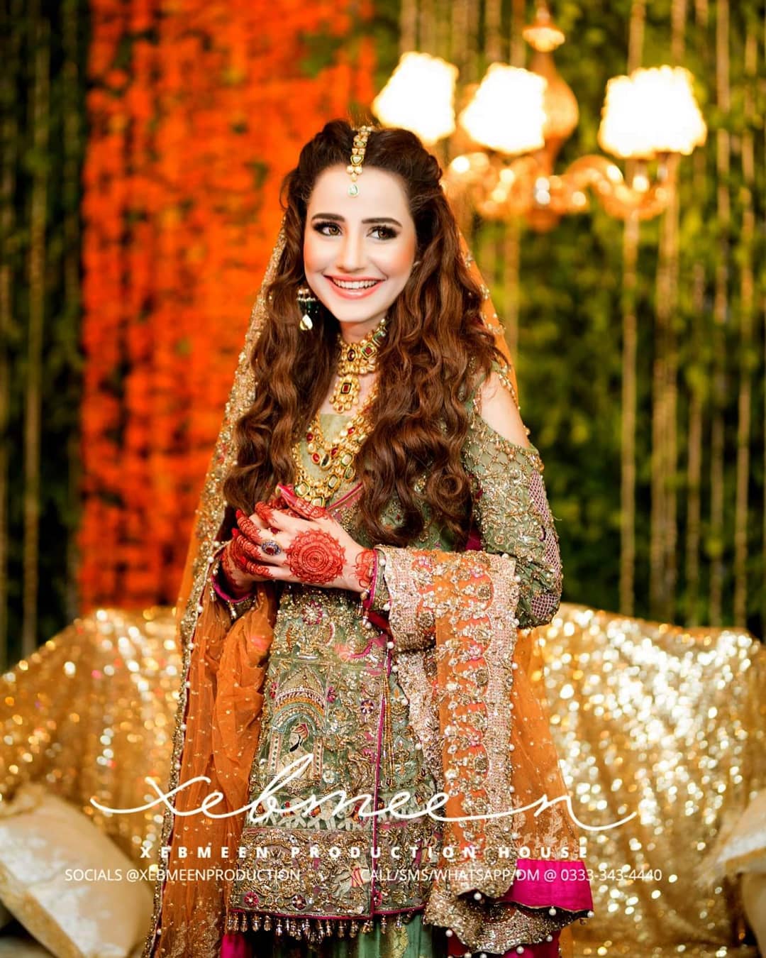 Beautiful Actress Saniya Shamshad's Mehndi Pictures | Reviewit.pk