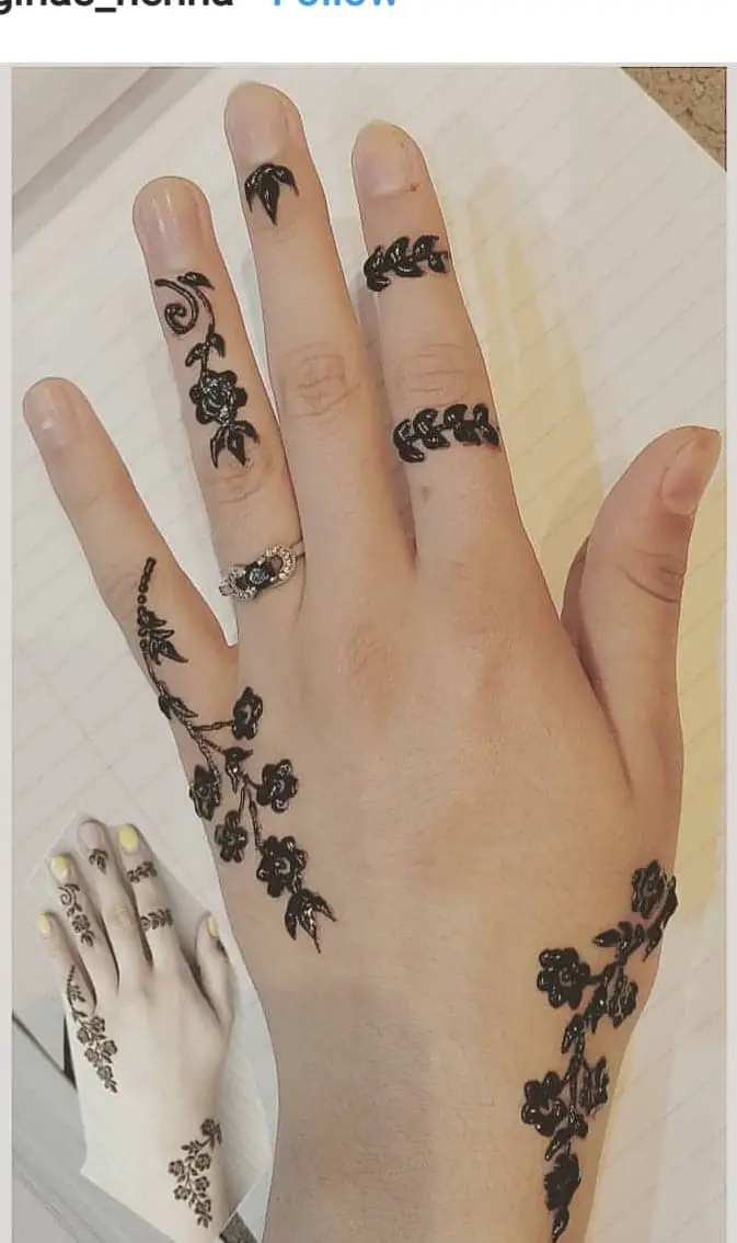 12 Adorable Western Mehendi Designs That You Should Try